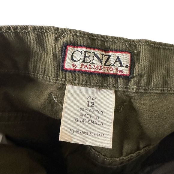 Vintage 90s Cenza high rise fatigue green shorts 12 - Picture 5 of 7